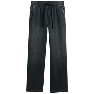 Gap High Rise Pull-On Wide-Leg Jeans Washed Black Size Medium NWT